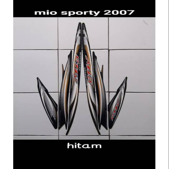 Striping mio sporty 2007 hitam