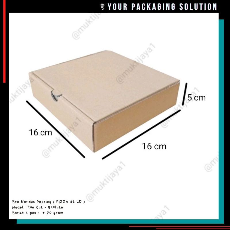 

Box Pizza 16 LD • 16x16x5cm • Kotak/ Kardus/ Karton