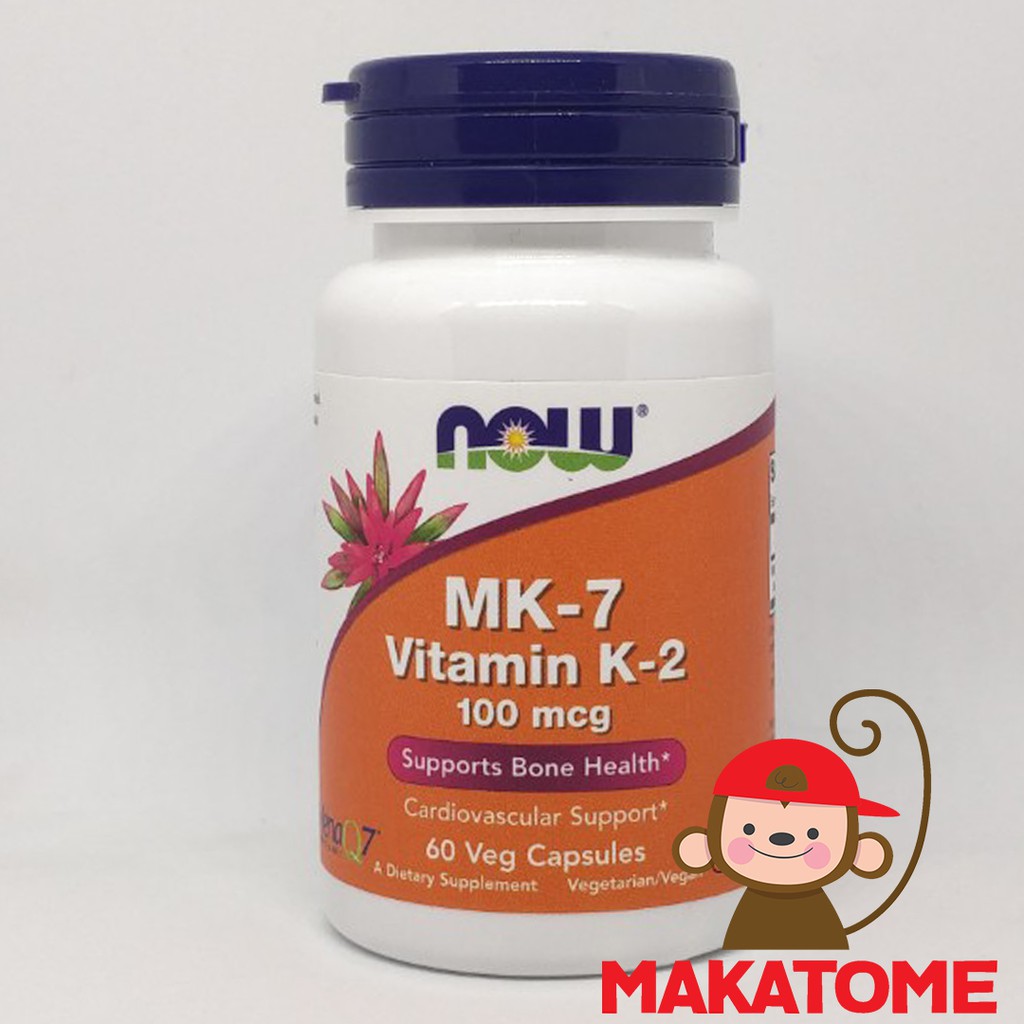Now Foods MK-7 Vitamin K-2 100 mcg 60 Veg Capsules Food MK7 K2 K 2 MK 7