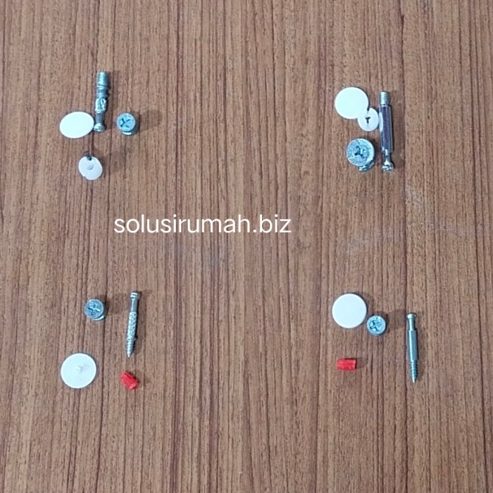 SEKRUP KNOCK DOWN MUR BAUT FURNITURE SET 4PCS SKRUP MINIFIX minifik 4