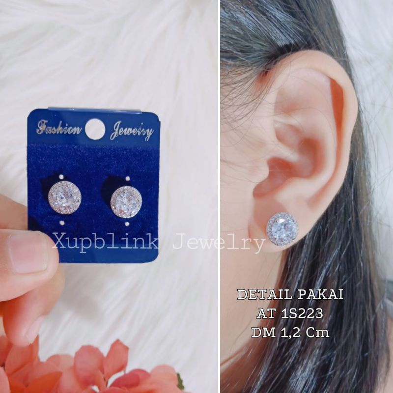 Anting Titanium Permata Wanita Fashion Super Mewah 2