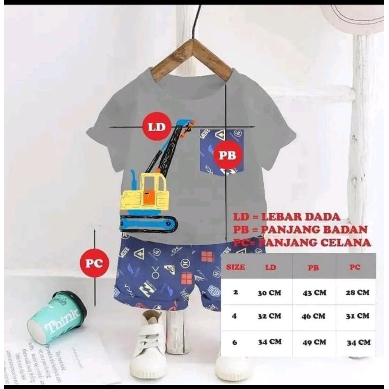 SETELAN ANAK MURAH / SETELAN ANAK COWOK MURAH / SETELAN ANAK LAKI MURAH / BAJU ANAK MURAH / SETELAN BERMAIN ANAK-1