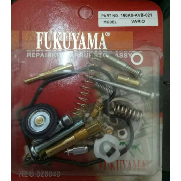 Repair kit  carburator komplit reperkit  motor matic Beat/Vario/Mio/Xeon/Scoopy Fukuyama