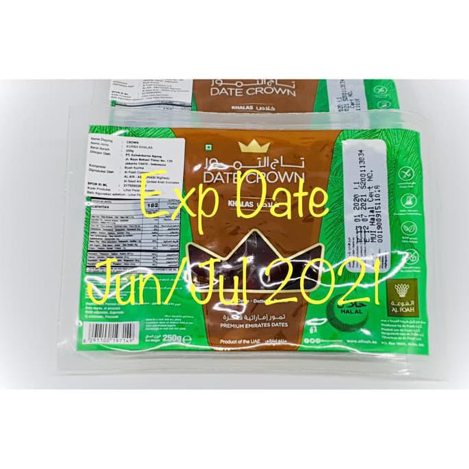 

PROMO MURAH Kurma Date Crown Khalas Thermo 250 gr Best seller