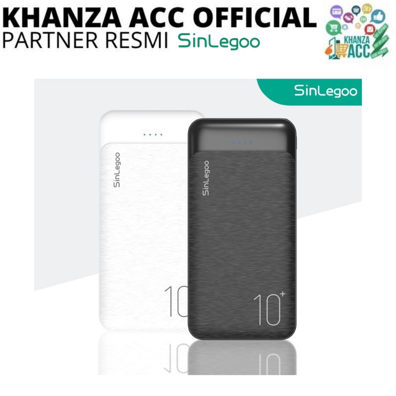 KHANZAACC SINLEGOO PB-04 PowerBank Anti Slip 10.000mAh Travel Friendly Circuit Protection Fast Charging