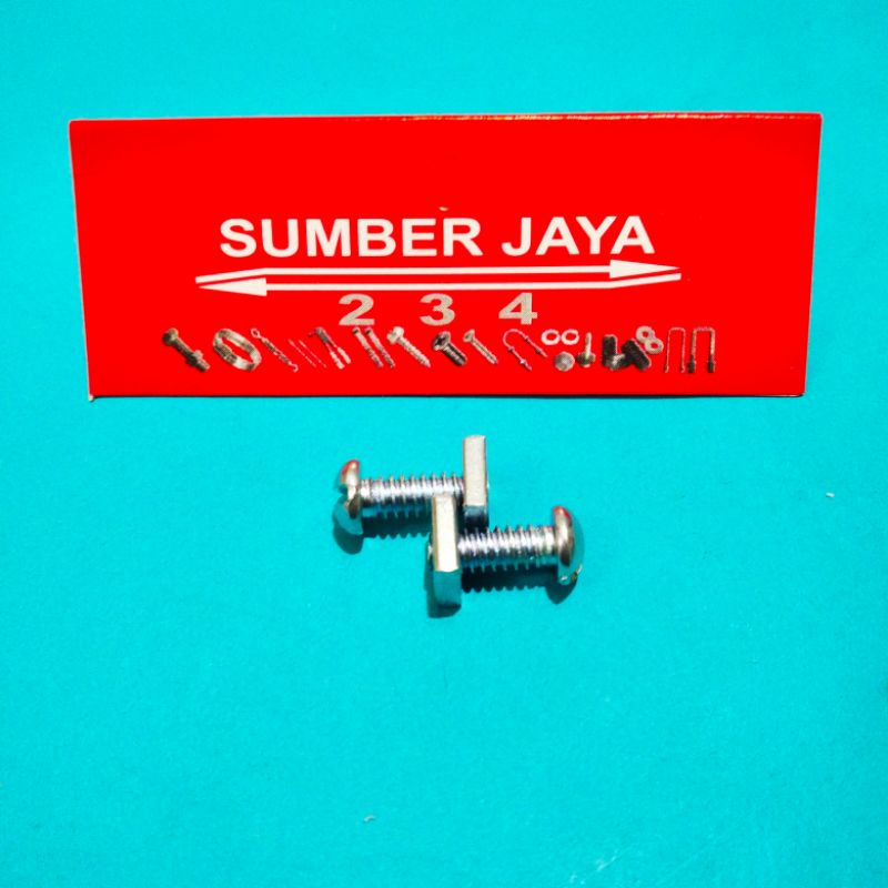 Baut mur Cis  3/16 x 1/2 / baut mur kotak / baut aki kering TERMURAH
