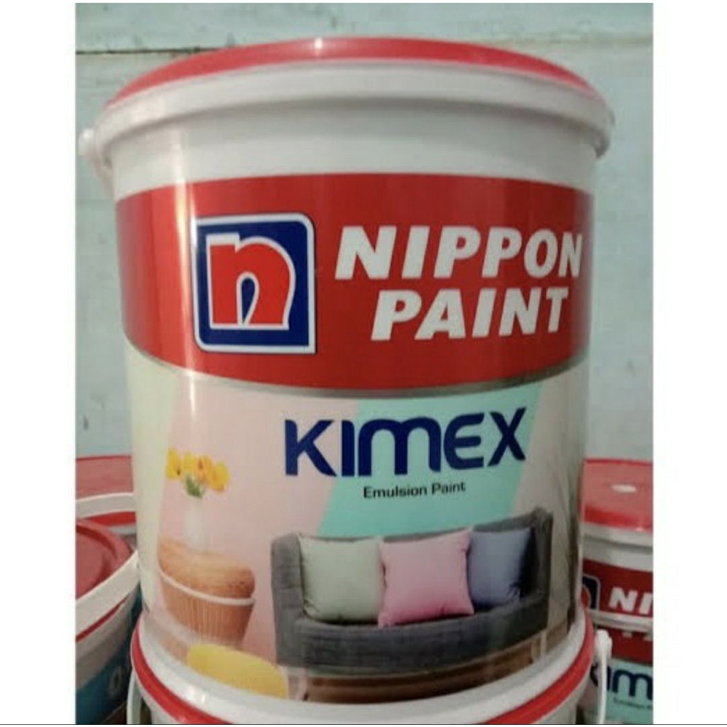 CAT TEMBOK NIPPON PAINT PUTIH KIMEX BS 9102 5KG 5 KG 9102 SS WARNA LAI