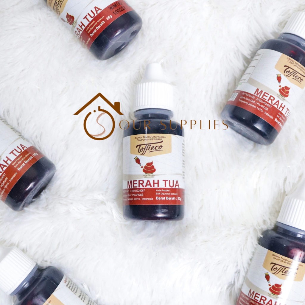 

Toffieco Pewarna Makanan Merah Tua 30gr