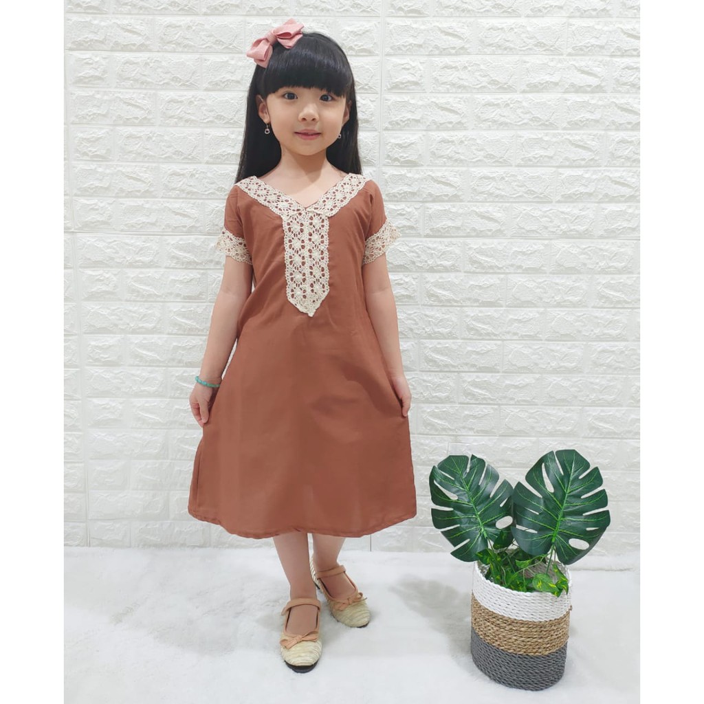 Dress arab anak / Dress anak motif dan polos