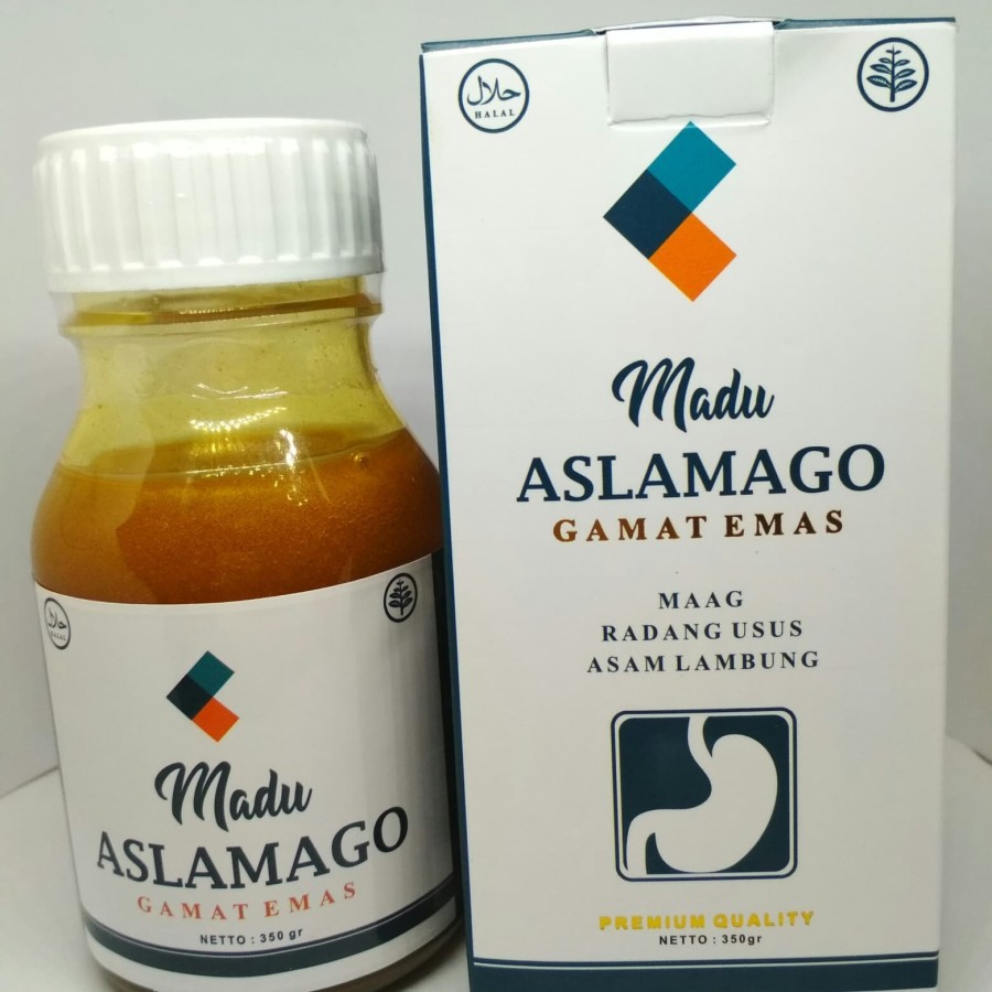 Madu Aslamago Gamat Emas 350 gr ORIGINAL