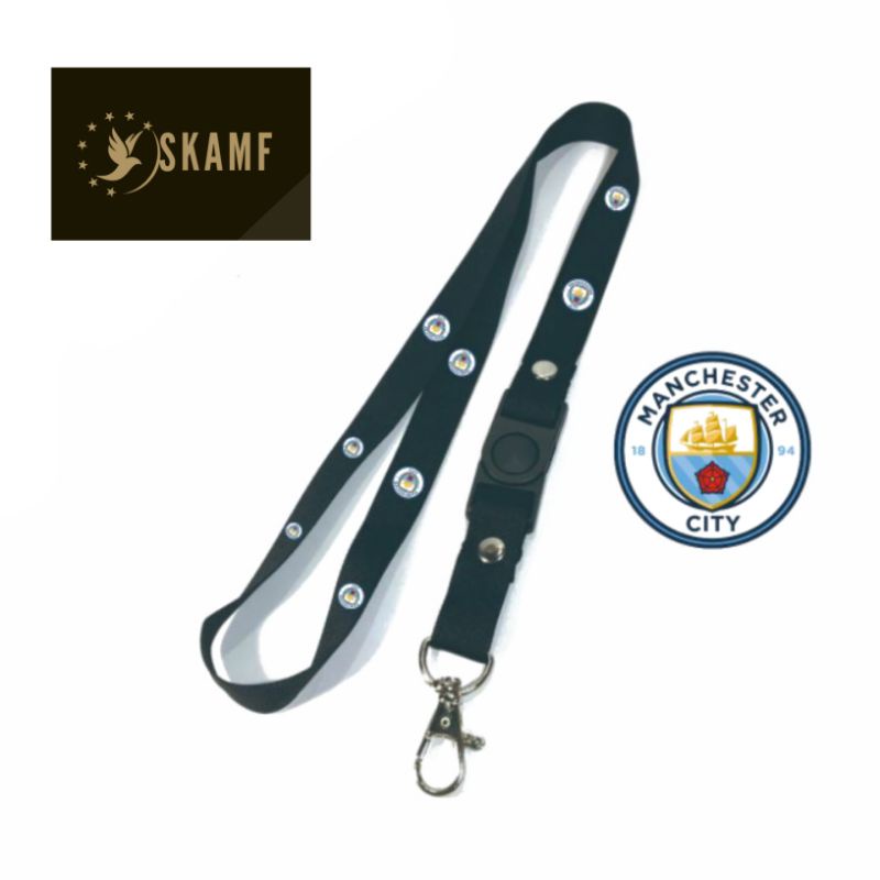 

Lanyard LOGO MANCHESTER CITY FC / sepak bola GANTUNGAN KUNCI/GANTUNGAN ID CARD/GANTUNGAN POD Best seller / Bisa COD / oring lengkap