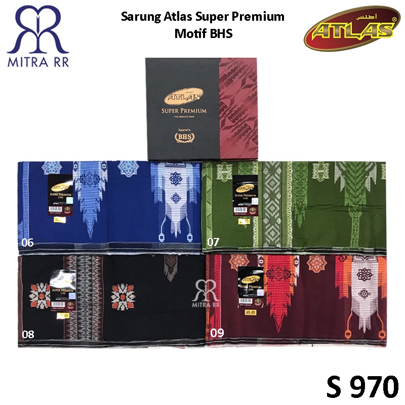 Sarung Atlas Super Premium Songket Kreasi Persia Motif BHS Sarung Tenun Dewasa By BHS S 945 S 970