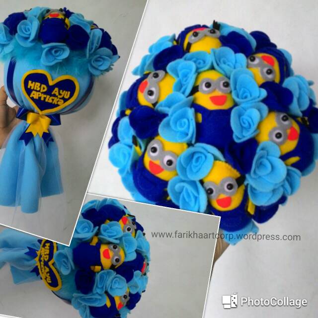 Buket Boneka minion kado ultah