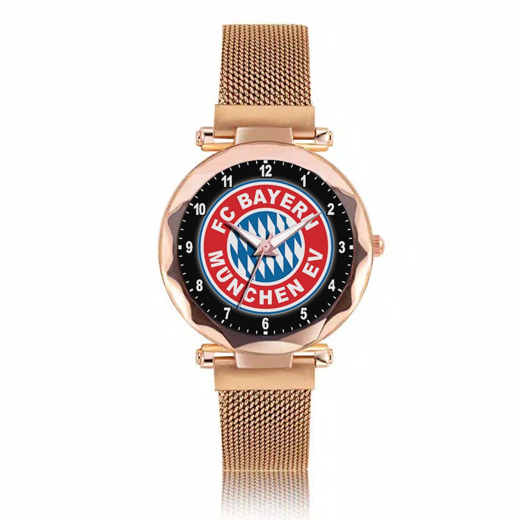 Jam Tangan Wanita Custom - BAYERN MUNCHEN 1 Free Box &amp; Batre Cadangan