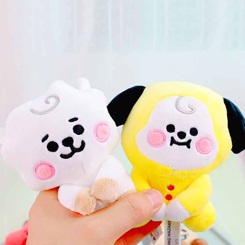 Kpop Gantungan Kunci Boneka Plush Karakter Tata Chimmy Cooky