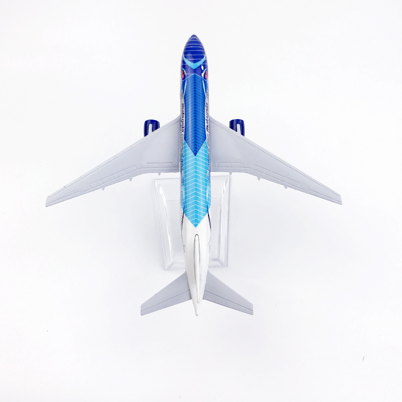 Miniatur Diecast Pesawat Terbang Malaysia Airlines Seawave Boeing 777 B777 Bahan Metal 16CM Untuk Koleksi