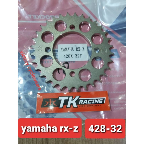 GEAR BELAKANG RXZ TK SIZE 428 F1ZR/JUPITER Z LAMA/VEGA R LAMA/RX KING/JUPITER MX LAMA/JUPITER MX NEW-428-32