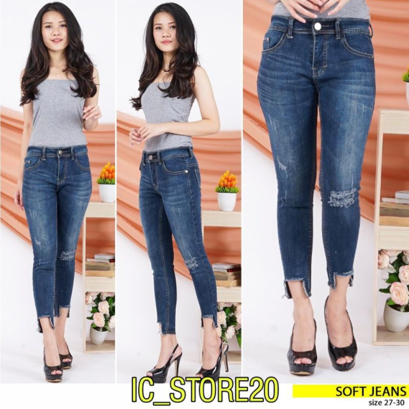 Celana Jeans Denim Wanita 7/9