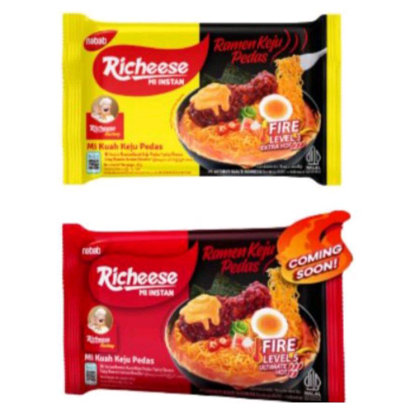 

Mie Richeese Ramen Keju Level 0,3,5