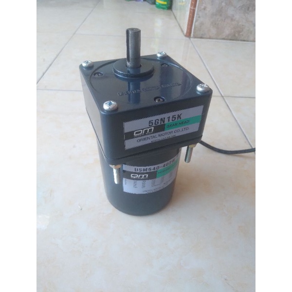 Ac Motor Gearbox 220V Oriental Ratio 1:15 40W Baru