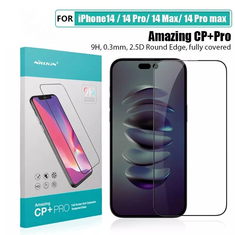 Tempered Glass iPhone 13 14 Pro Max Mini Plus Amazing CP+Pro Original