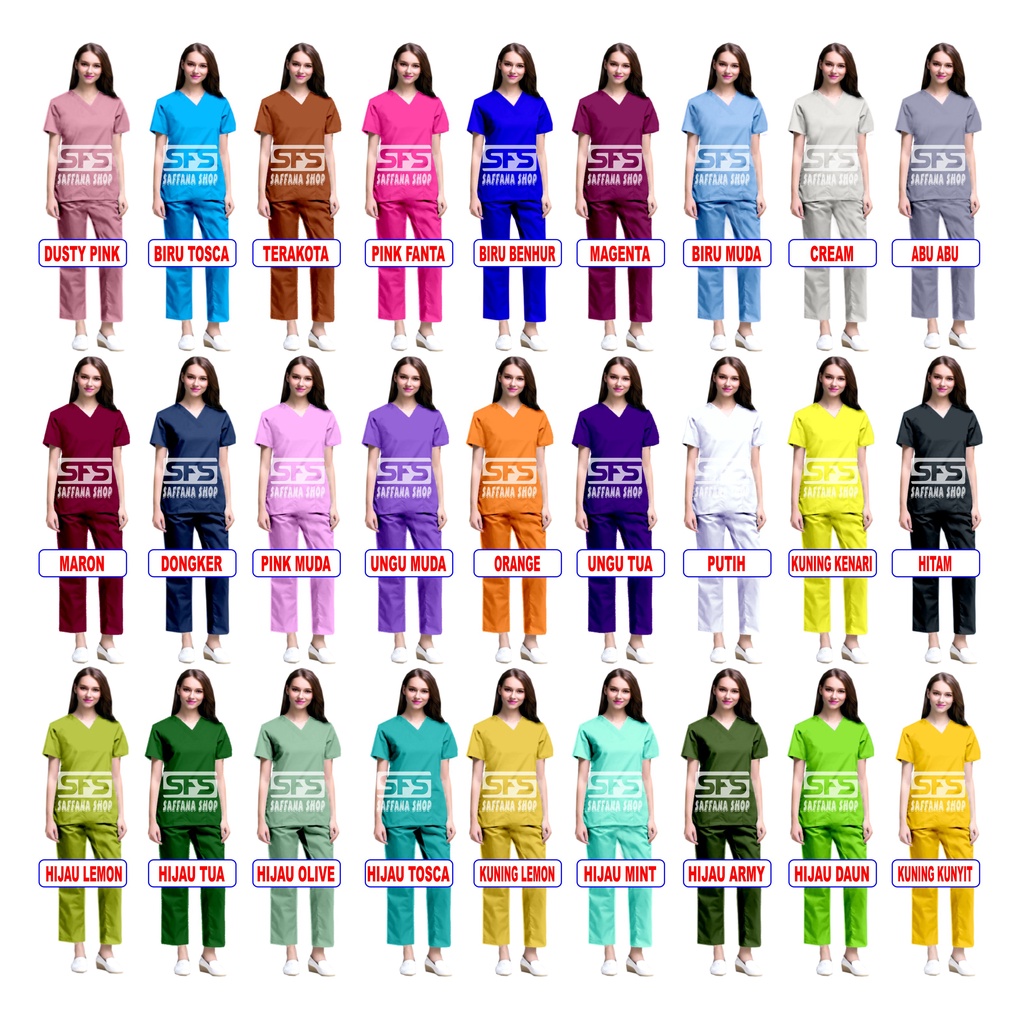 Baju OK   Baju OK Lengan Pendek Terbaru  Baju OKA   Scrub Perawat Lengan Pendek   Baju OKA Lengan Pendek Terbaru / Baju OK / Baju OKA / Scrub Perawat Lengan Pendek / Baju Jaga Lengan Pendek Pria &amp; Wanita Terbaru