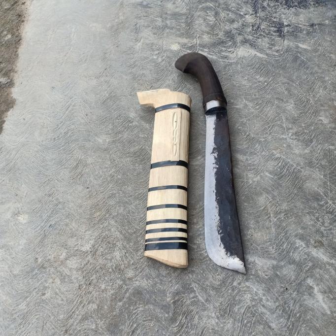 Pisau baja-Golok apruk sorenan/Golok tulang kupas kelapa belah bambu