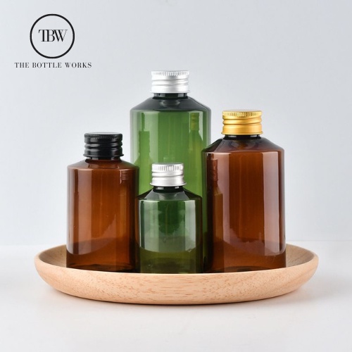 (MIN ORDER 1000) TBW PET Bottle Basic Screw Amber Green 50ml 100ml 150ml 200ml 500ml Plastic/ botol 