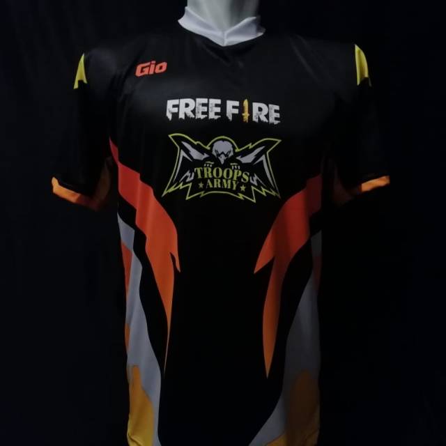 Custom Desain Jersey Gaming Free Fire Free Nickname Logo Shopee Indonesia