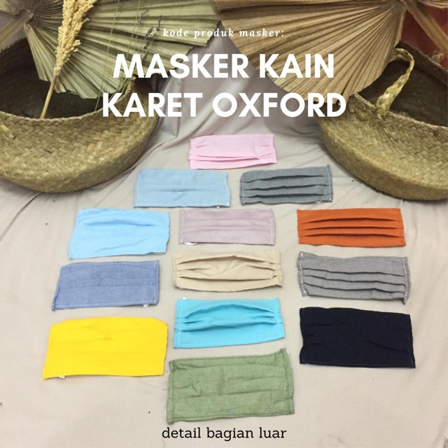 MASKK KAIN KARET (EARLOOP) | RANDOM WARNA