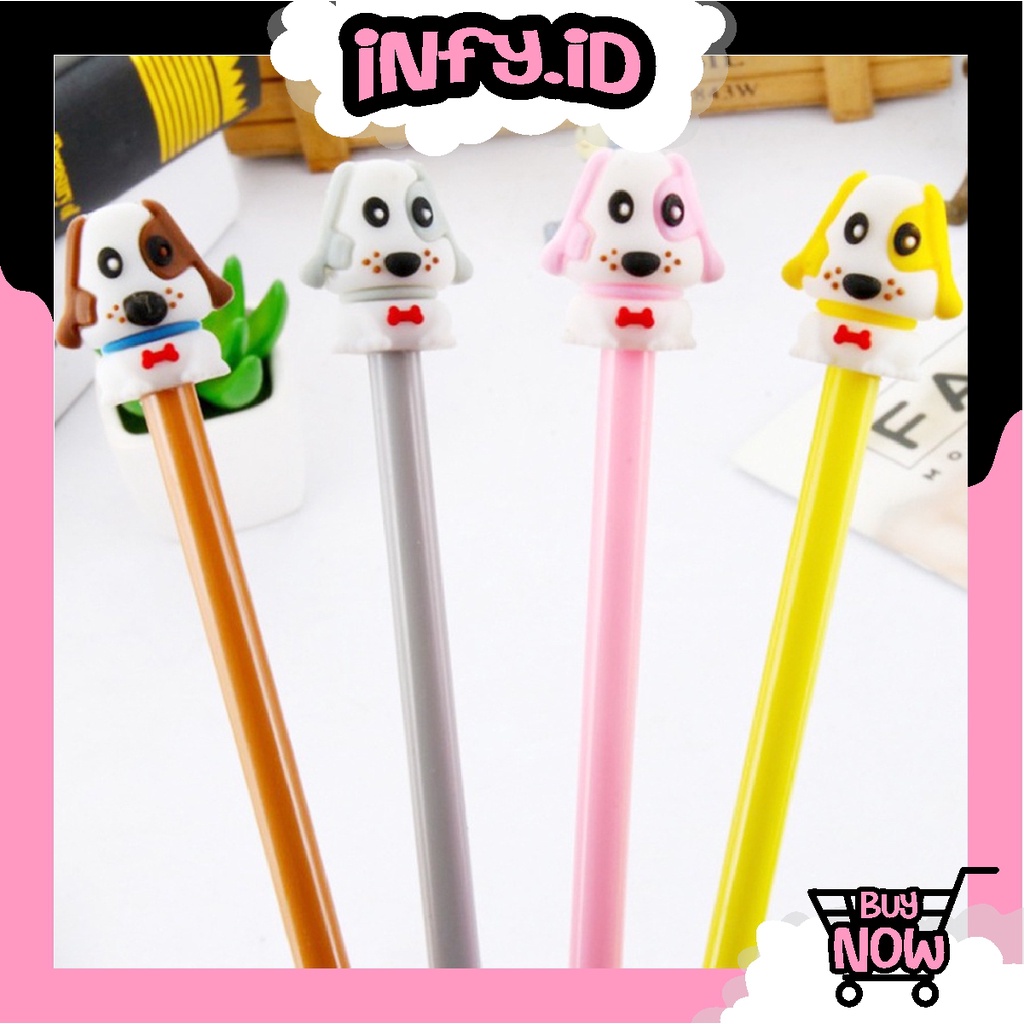 

INFY - Pena Sunny Doll Karakter Lucu Pulpen Gel Dinosaurus Pena Cute Puppy S040