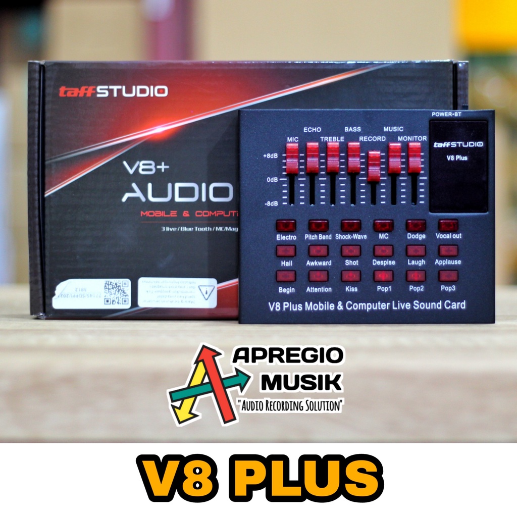 TAFFstudio v8 plus original soundcard hape mini mixer