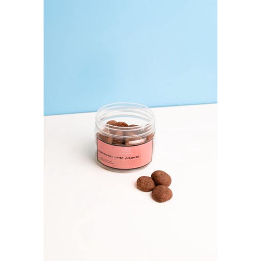 

MINI COOKIES COFFE CRUNCHY COOKIES IN JAR