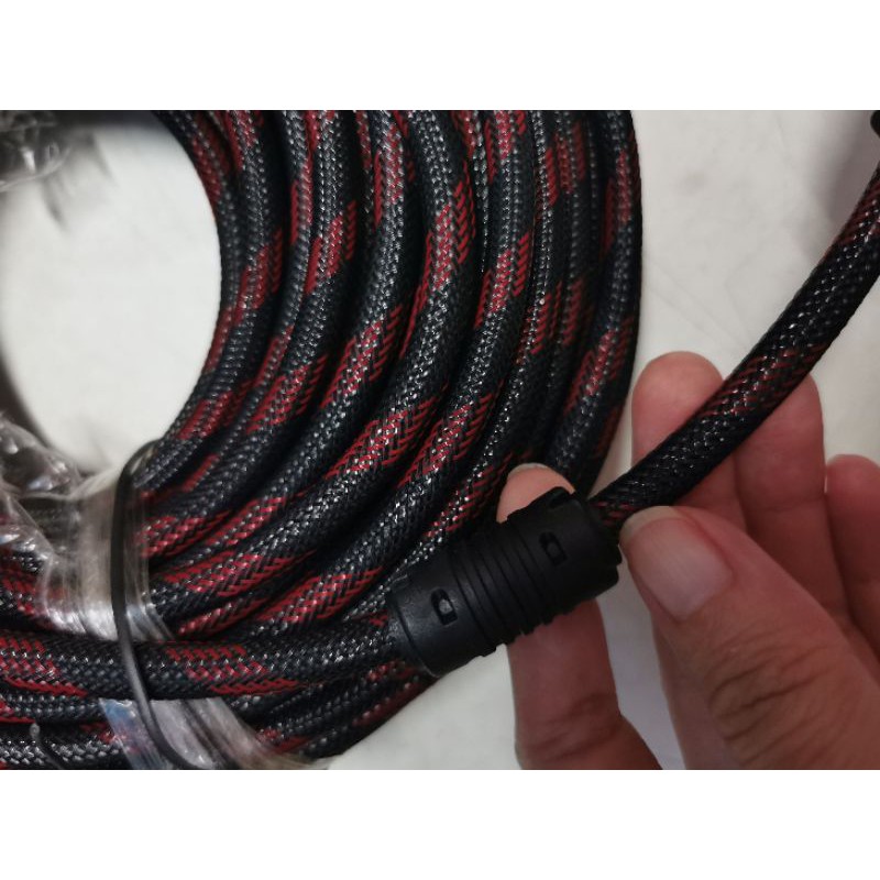 kabel sambung TV dan proyektor panjang 30 meter jaring merah hitam HDTV CABLE 30M