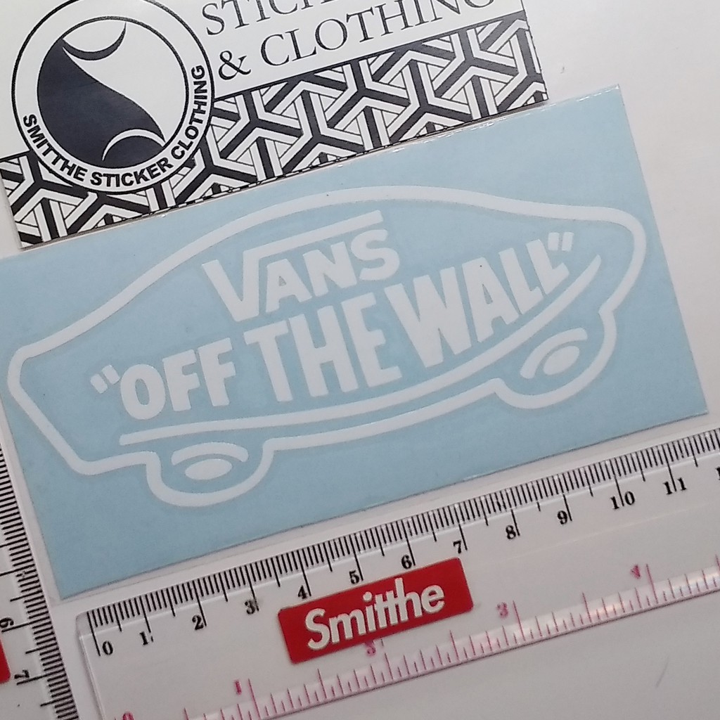 Stiker Vans Off The Wall Skateboard Cutting Sticker untuk aksesoris Motor Mobil