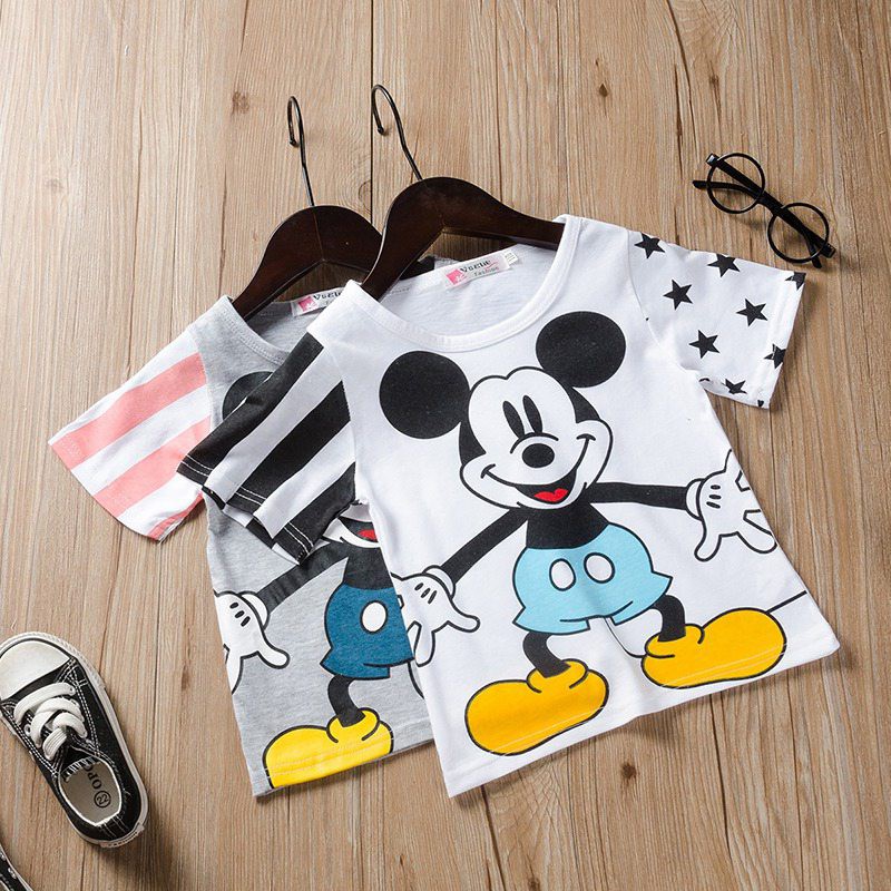 Kaos T Shirt Katun Casual Anak Laki Laki Lengan Pendek