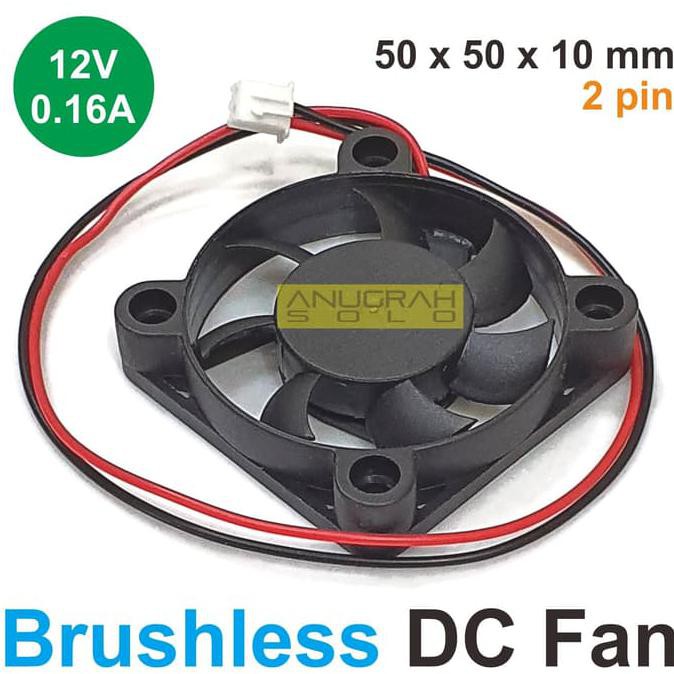 DC FAN 12V 5X5 CM BRUSHLESS DC FAN 5010 KIPAS 12V 2 KABEL EKSLUSIF