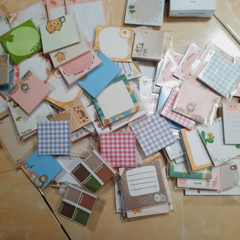 

memopad 5 cm yang lucu desain tinggal pilih!!!