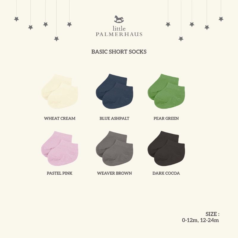 KAOS KAKI ANAK BAYI - BASIC SHORT SOCKS LITTLE PALMERHAUS