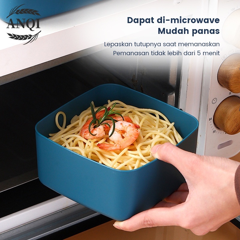 ANQI 1888 Lunch Box Set Kotak Makan Kotak Bekal Single/2 IN 1 Kapasitas Besar VS-94