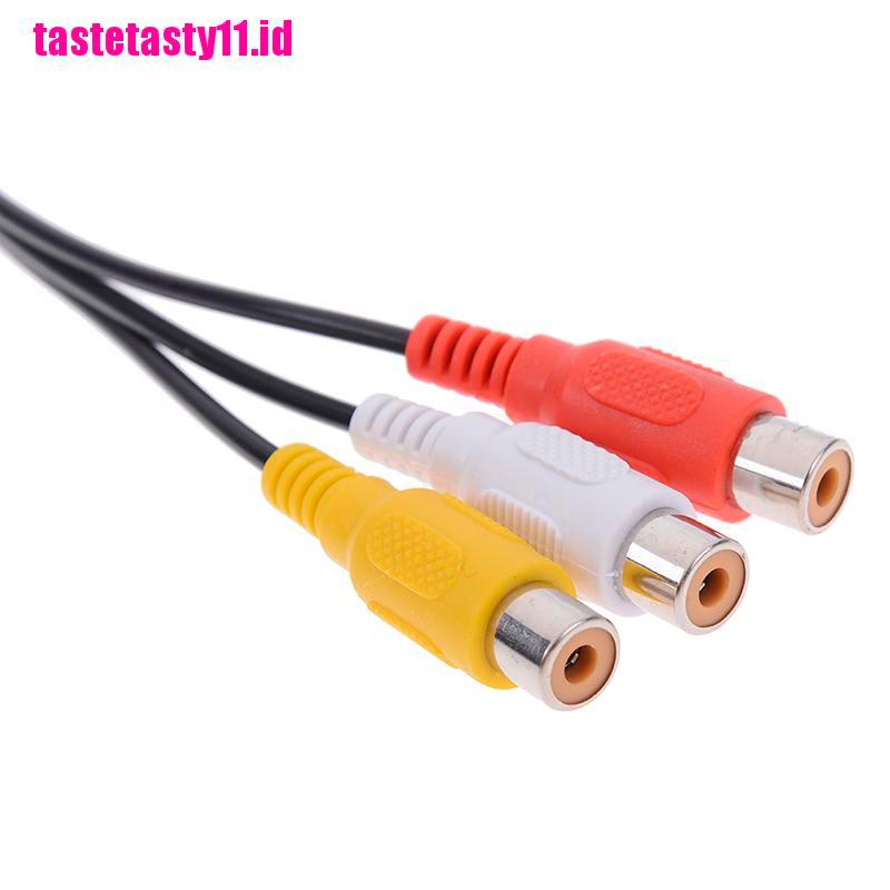 【TTID】USB male plug to 3 rca female adapter audio converter cable usb to rca