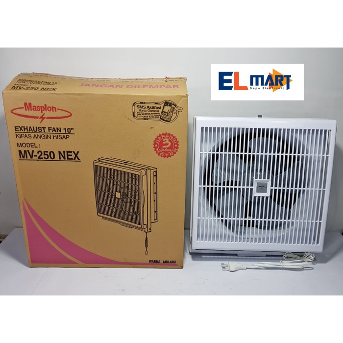 Maspion exhaust fan 10&quot; MV 250 NEX / kipas angin dinding hisap 250NEX 10inch MV250 ORIGINAL