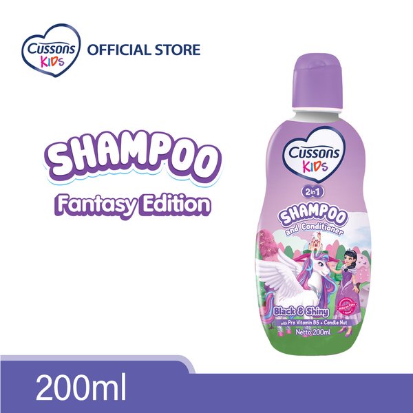 Cussons Kids Purple Unicorn 2 in 1 Shampoo and Conditioner 200ml