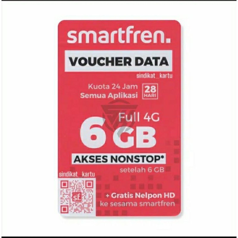 VOUCHER SMARTFREN 6GB NONSTOP FULL