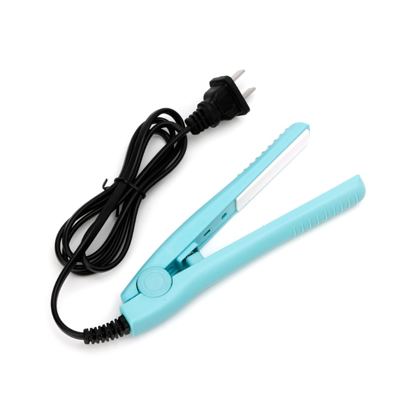 Zzz NEW Hot Mini Portable Blackpink Blue Ceramic Iron Catokan Rambut Pengeriting Blackpink