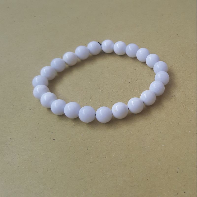 Gelang Natural Giok Salju Aceh 9mm