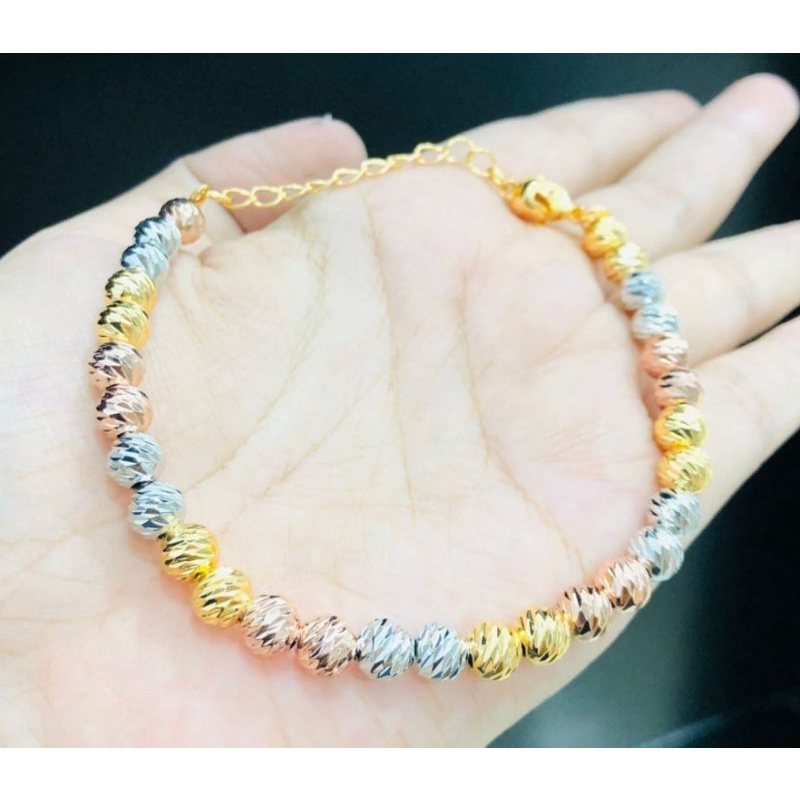 Ramk34. Gelang tangan xuping wanita lapis emas ukuran 18-20 cm