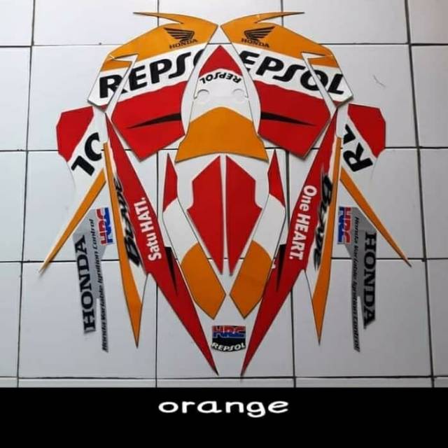 Striping blade Repsol 110 2012 orange
