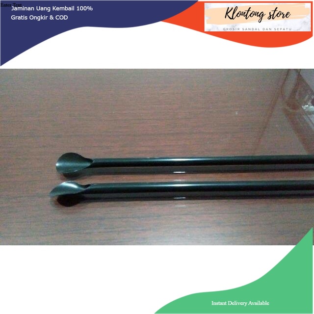 

sedotan sendok hitam/black spoon straw 6 ml isi 200