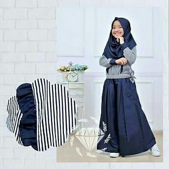 Setelan Baju Muslim Anak Cewe Diagirls Kids Usia 8-9-10-11-12 Tahun